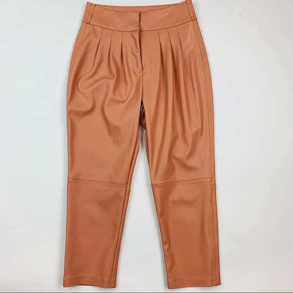 BLANK NYC High Waist Pleated Faux Leather Pants Sz 29 - Picture 1 of 10
